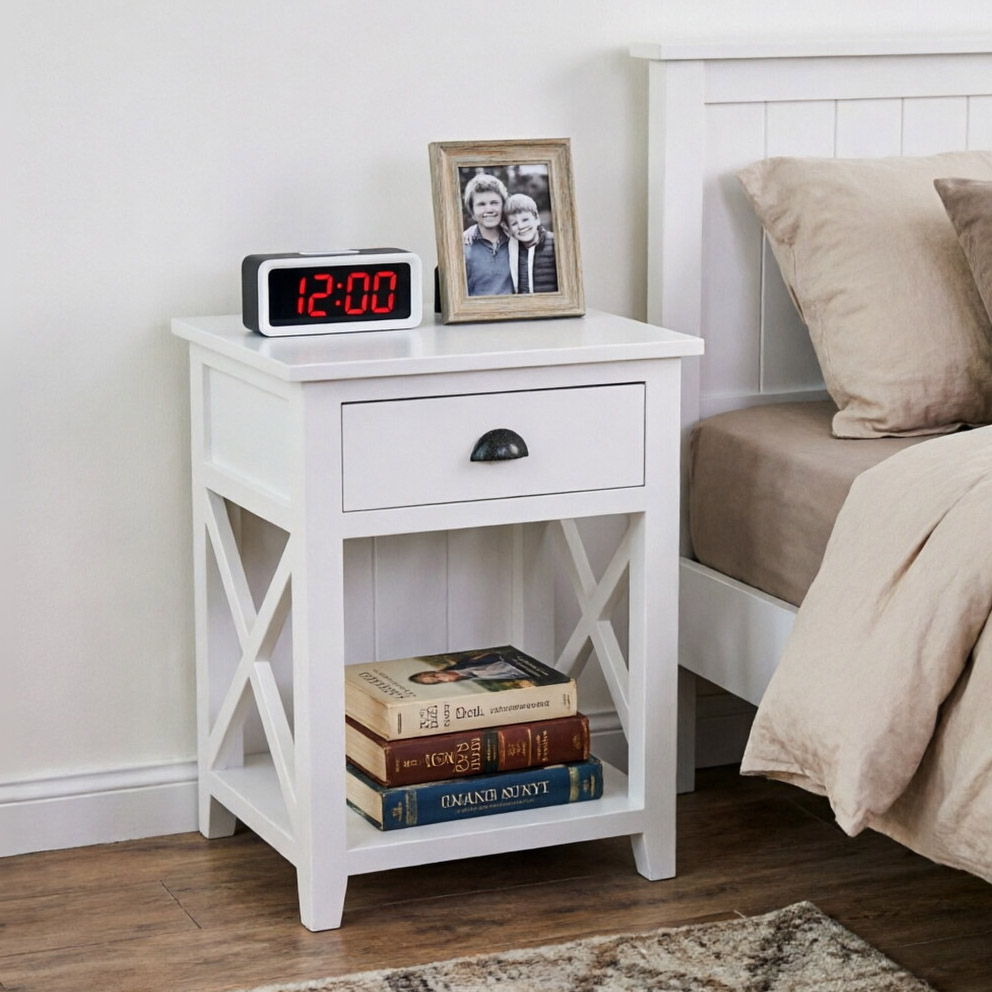 white nightstand